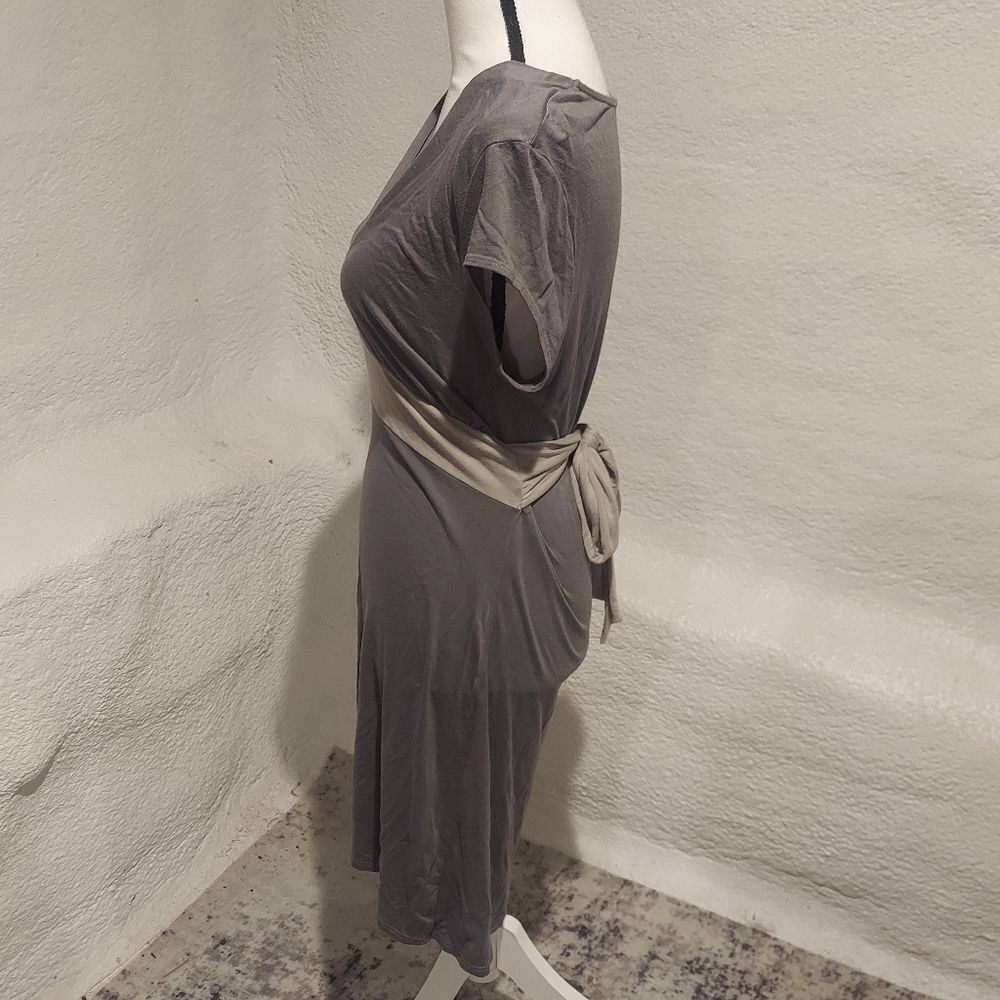 WHITE House Black Market Dress Gray Womens Size Medium - Picture 4 of 6